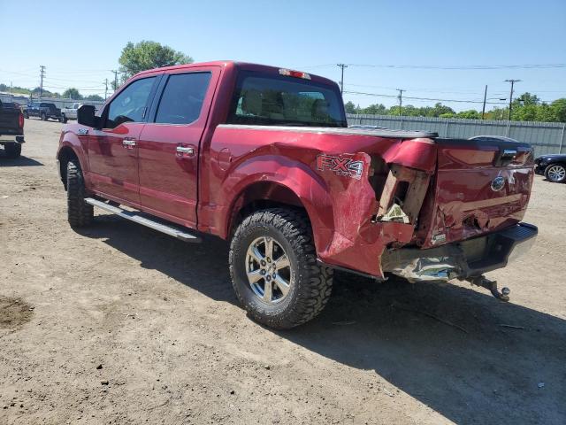 1FTEW1E51JKD66831 - 2018 FORD F150 SUPERCREW RED photo 2