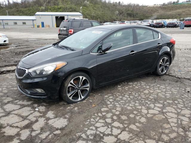 KNAFX4A80E5103864 - 2014 KIA FORTE EX BLACK photo 1