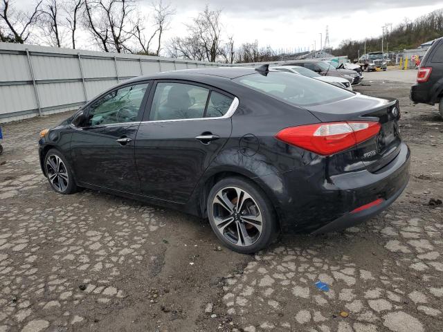 KNAFX4A80E5103864 - 2014 KIA FORTE EX BLACK photo 2