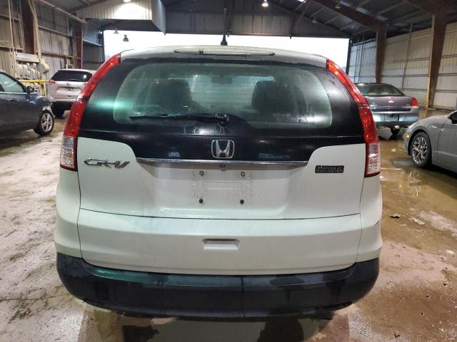 5J6RM3H35EL026587 - 2014 HONDA CR-V LX WHITE photo 6