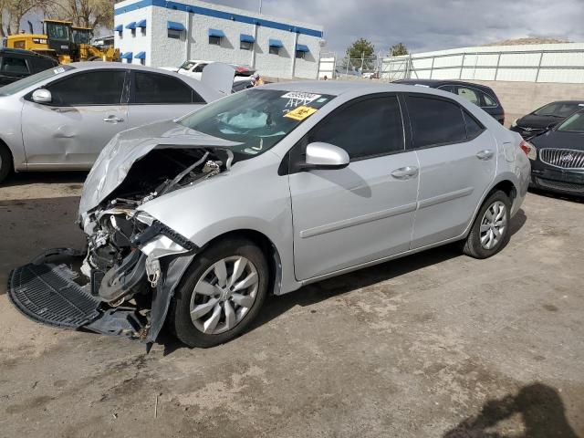 2T1BURHE1FC456489 - 2015 TOYOTA COROLLA L SILVER photo 1