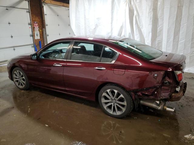 1HGCR2F56FA262112 - 2015 HONDA ACCORD SPORT BURGUNDY photo 2