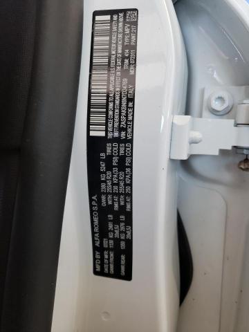 ZASPAKBN8N7D24769 - 2022 ALFA ROMEO STELVIO TI WHITE photo 10