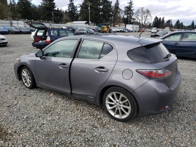 JTHKD5BHXD2136643 - 2013 LEXUS CT 200 GRAY photo 2