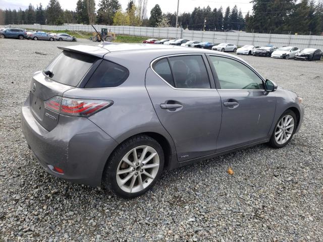 JTHKD5BHXD2136643 - 2013 LEXUS CT 200 GRAY photo 3