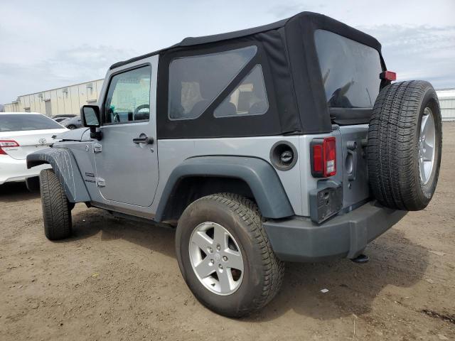 1C4GJWAG9EL137728 - 2014 JEEP WRANGLER SPORT SILVER photo 2