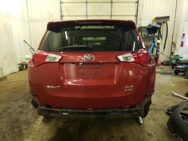 2T3RFREV2FW394751 - 2015 TOYOTA RAV4 XLE RED photo 6