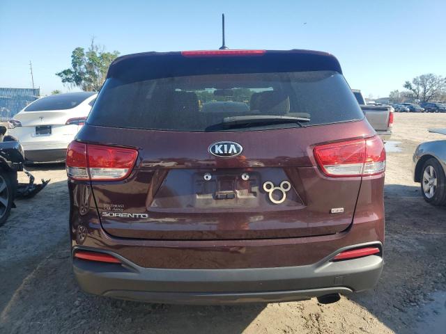 5XYPG4A38HG204660 - 2017 KIA SORENTO LX MAROON photo 6