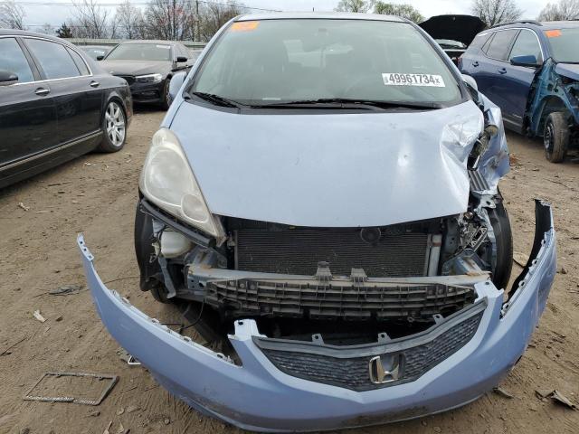 JHMGE8H41AC006815 - 2010 HONDA FIT SPORT BLUE photo 5