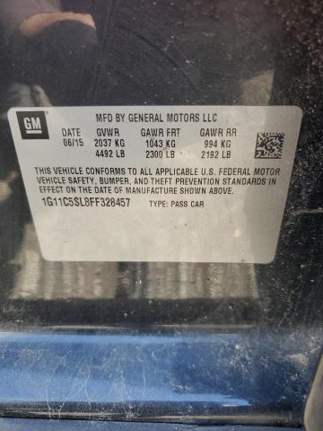 1G11C5SL8FF328457 - 2015 CHEVROLET MALIBU 1LT BLACK photo 12