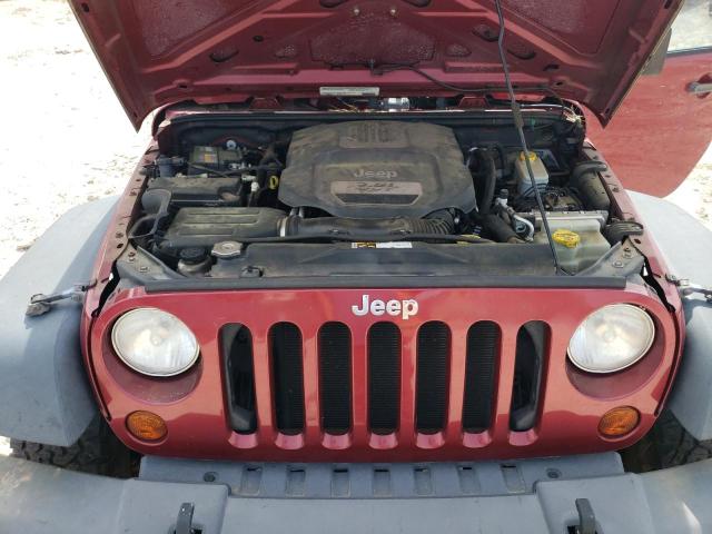 1C4AJWAG1CL286475 - 2012 JEEP WRANGLER SPORT BURGUNDY photo 11