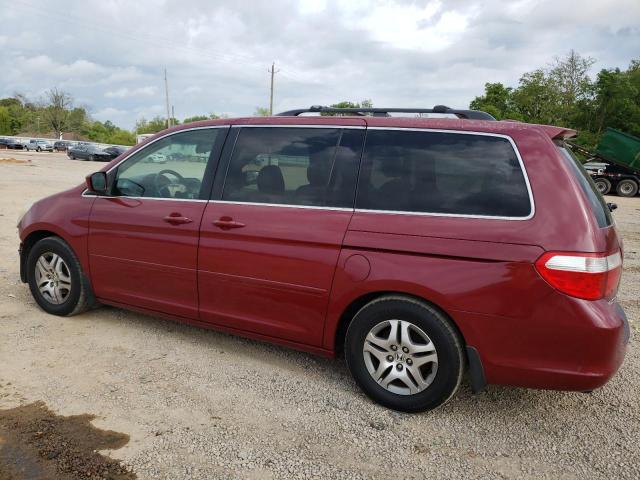 5FNRL38776B436128 - 2006 HONDA ODYSSEY EXL BURGUNDY photo 2