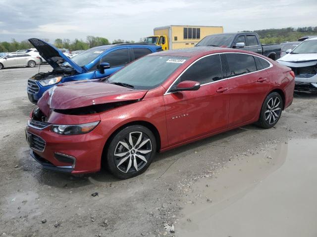 1G1ZE5STXHF163320 - 2017 CHEVROLET MALIBU LT RED photo 1