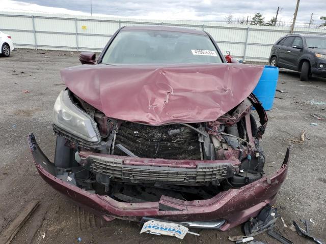 1HGCR3F88EA001451 - 2014 HONDA ACCORD EXL BURGUNDY photo 5