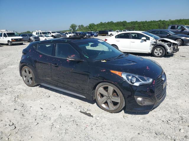 KMHTC6AE1DU125794 - 2013 HYUNDAI VELOSTER TURBO BLACK photo 4