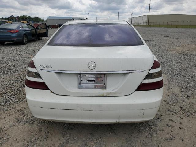 WDDNG71X97A111193 - 2007 MERCEDES-BENZ S 550 WHITE photo 6