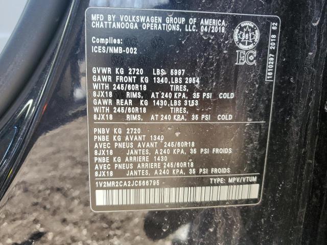 1V2MR2CA2JC566795 - 2018 VOLKSWAGEN ATLAS SEL Qara foto 14