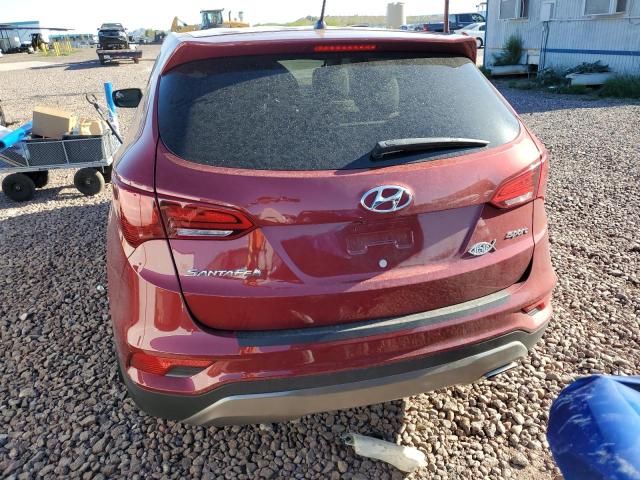 5XYZT3LBXJG528752 - 2018 HYUNDAI SANTA FE S RED photo 6