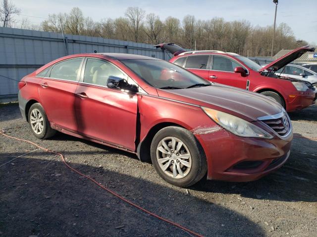 5NPEB4AC3CH438146 - 2012 HYUNDAI SONATA GLS RED photo 4