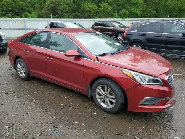 5NPE24AF1FH143481 - 2015 HYUNDAI SONATA SE RED photo 4