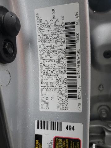 3TMJU62N18M053030 - 2008 TOYOTA TACOMA DOUBLE CAB PRERUNNER SILVER photo 12