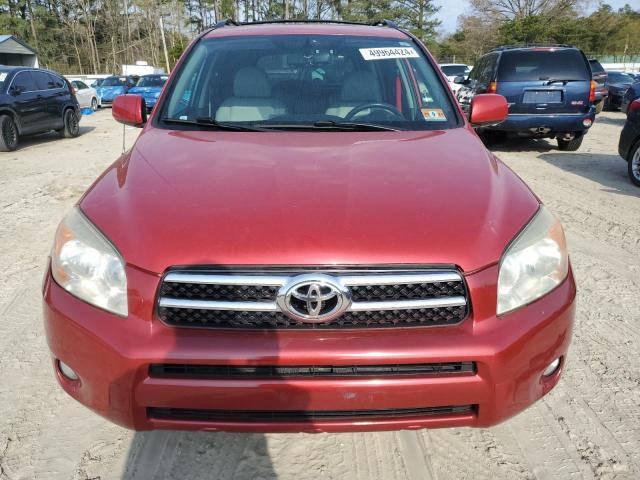 JTMZD31V376031922 - 2007 TOYOTA RAV4 LIMITED RED photo 5