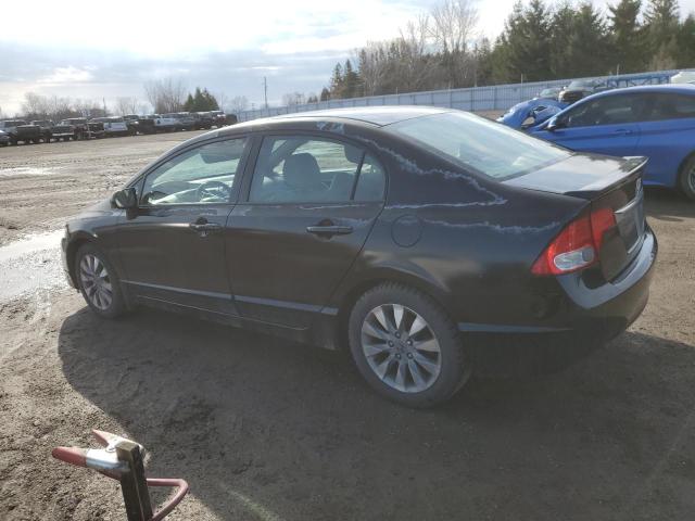 2HGFA16049H017947 - 2009 HONDA CIVIC EXL შავი ფოტო 2