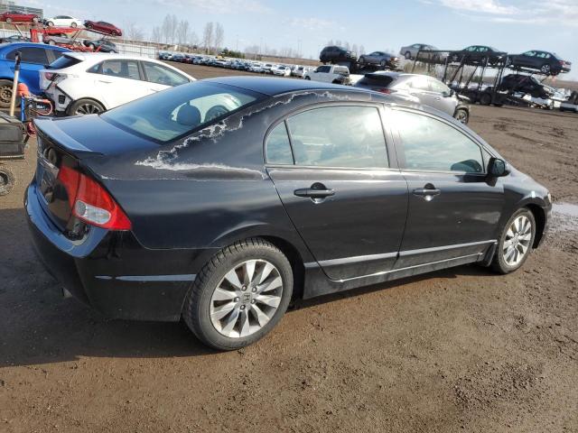 2HGFA16049H017947 - 2009 HONDA CIVIC EXL შავი ფოტო 3