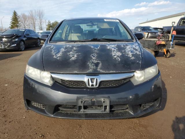 2HGFA16049H017947 - 2009 HONDA CIVIC EXL BLACK photo 5