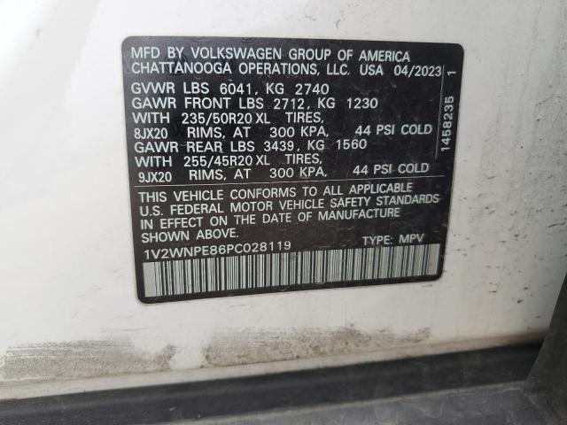 1V2WNPE86PC028119 - 2023 VOLKSWAGEN ID.4 PRO S 白色 照片 13