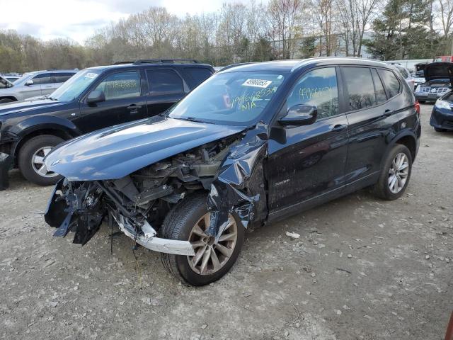 5UXWX9C51E0D43894 - 2014 BMW X3 XDRIVE28I BLACK photo 1