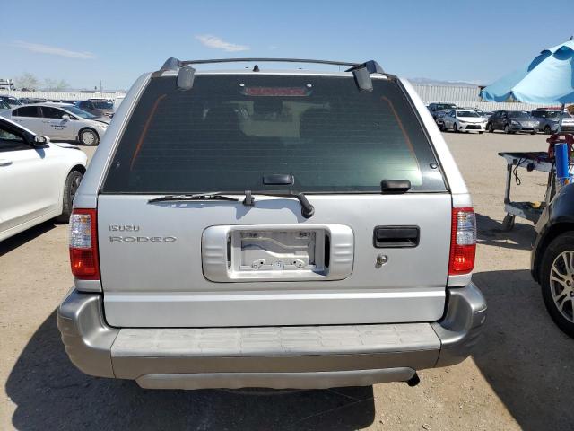 4S2CK58WX14345712 - 2001 ISUZU RODEO S SILVER photo 6