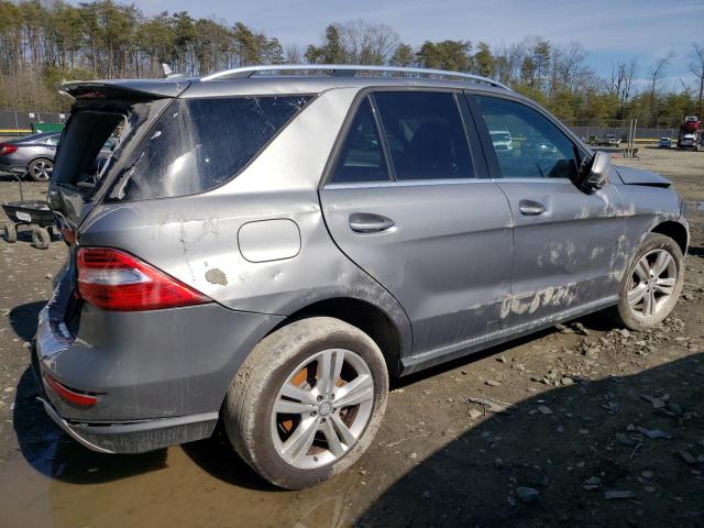 4JGDA5HB3EA433147 - 2014 MERCEDES-BENZ ML 350 4MATIC GRAY photo 3