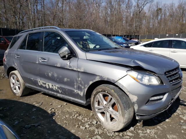 4JGDA5HB3EA433147 - 2014 MERCEDES-BENZ ML 350 4MATIC GRAY photo 4