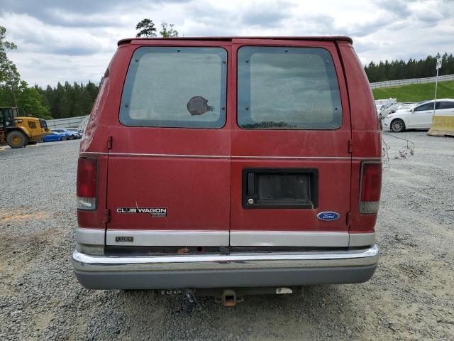 1FMEE1161VHA61197 - 1997 FORD ECONOLINE E150 RED photo 6