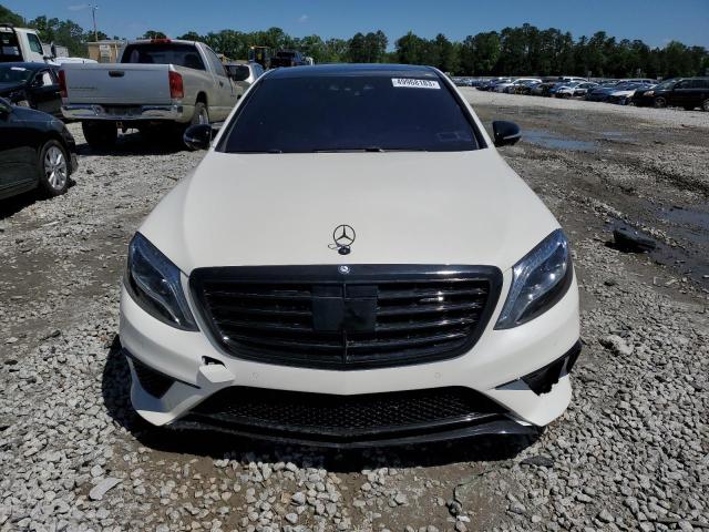 WDDUG7JB6HA285742 - 2017 MERCEDES-BENZ S 63 AMG WHITE photo 5