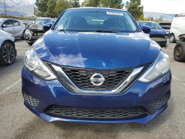 3N1AB7AP4HY306898 - 2017 NISSAN SENTRA S BLUE photo 5