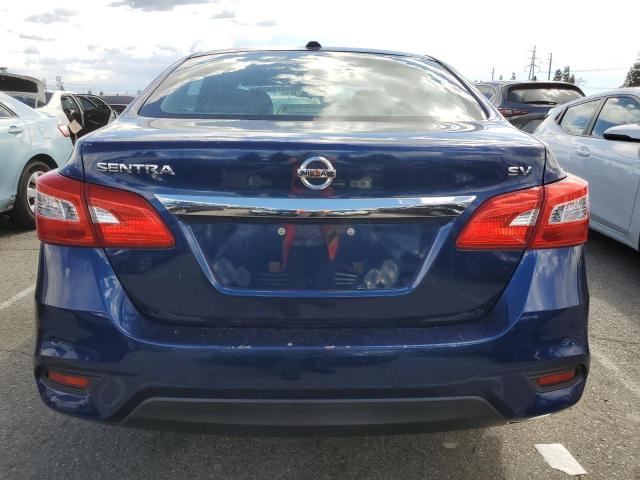 3N1AB7AP4HY306898 - 2017 NISSAN SENTRA S BLUE photo 6