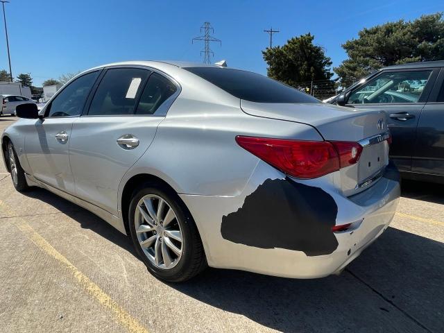 JN1BV7AP0EM682086 - 2014 INFINITI Q50 BASE SILVER photo 3