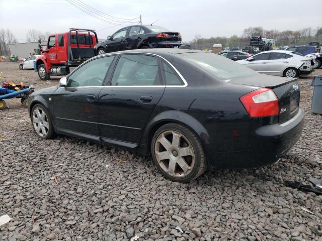 WAUPL68E94A123169 - 2004 AUDI S4 BLACK photo 2