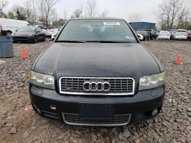 WAUPL68E94A123169 - 2004 AUDI S4 BLACK photo 5