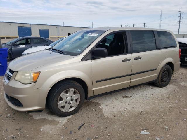 2C4RDGBG3DR557267 - 2013 DODGE GRAND CARA SE GOLD photo 1