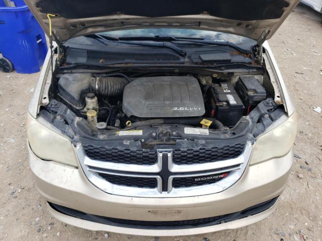 2C4RDGBG3DR557267 - 2013 DODGE GRAND CARA SE GOLD photo 12