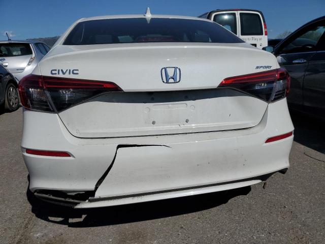 2HGFE2F5XRH533509 - 2024 HONDA CIVIC SPORT WHITE photo 6