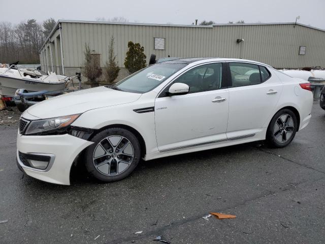 KNAGM4AD1D5046017 - 2013 KIA OPTIMA HYBRID WHITE photo 1