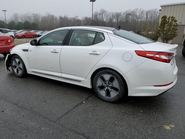 KNAGM4AD1D5046017 - 2013 KIA OPTIMA HYBRID WHITE photo 2