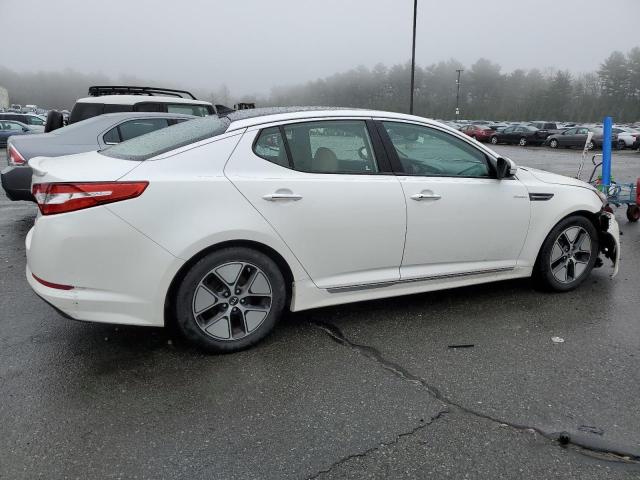 KNAGM4AD1D5046017 - 2013 KIA OPTIMA HYBRID WHITE photo 3