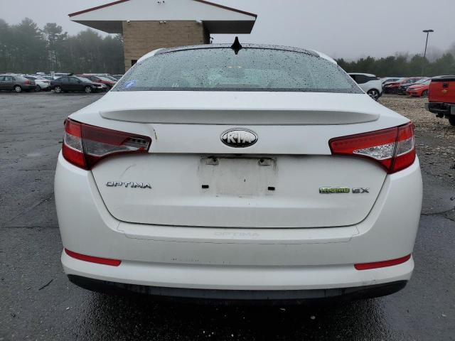 KNAGM4AD1D5046017 - 2013 KIA OPTIMA HYBRID WHITE photo 6