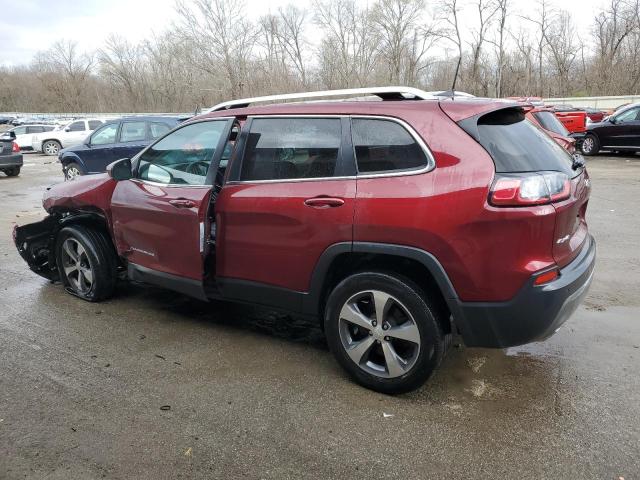 1C4PJMDN0KD260676 - 2019 JEEP CHEROKEE LIMITED BURGUNDY photo 2