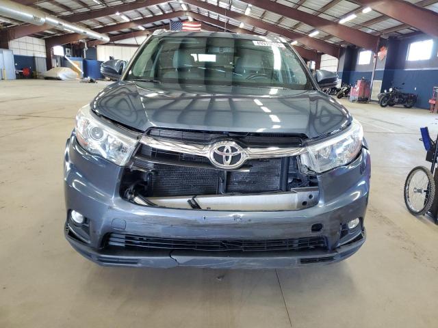 5TDJKRFH3FS117531 - 2015 TOYOTA HIGHLANDER XLE 蓝色 照片 5